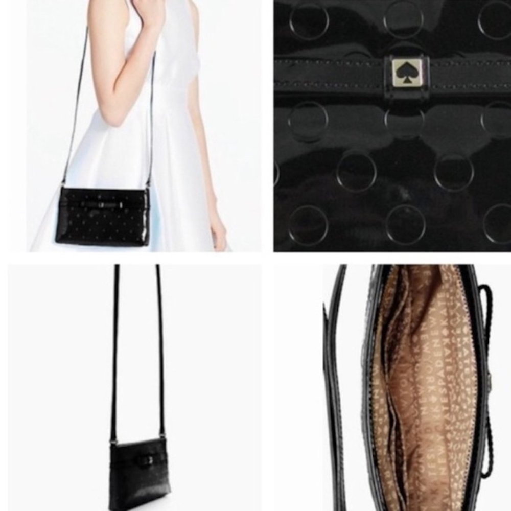 Kate Spade Black "Amy Camellia Street" Small Shoulder Crossbody Bag - Picture 5 of 16